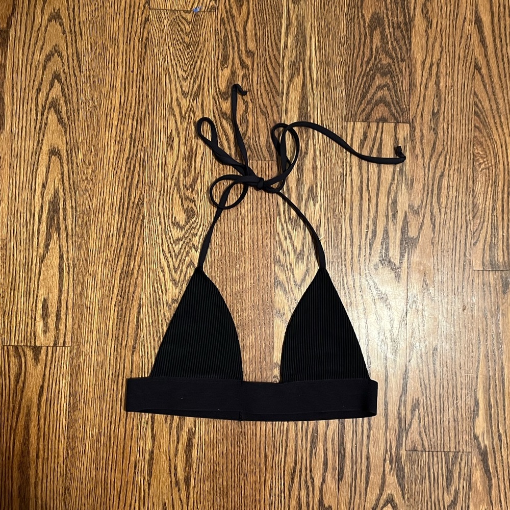 frankies bikinis black winnie top S